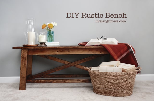 DIY Rustic Bench