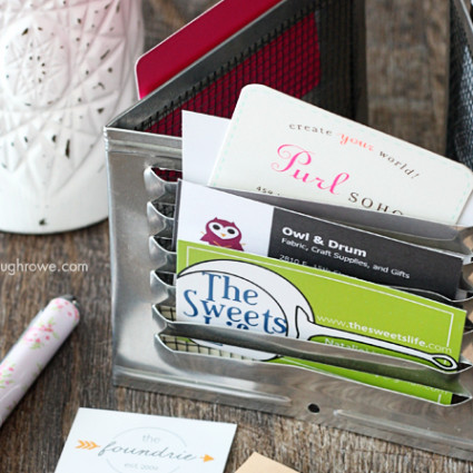 DIY Industrial Desk Organizer with livelaughrowe.com
