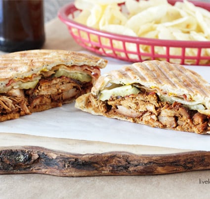 Flavorful and mouthwatering Hawaiian Pulled Pork Panini with livelaughrowe.com
