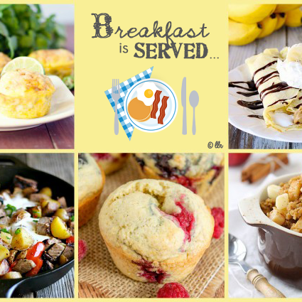 Breakfast is Served with delicious breakfast dishes at livelaughrowe.com