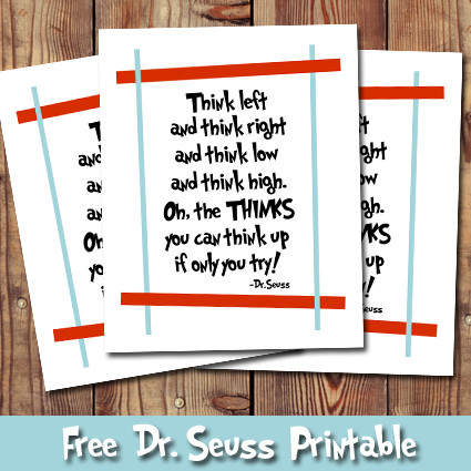 Free Dr. Seuss Printable! livelaughrowe.com