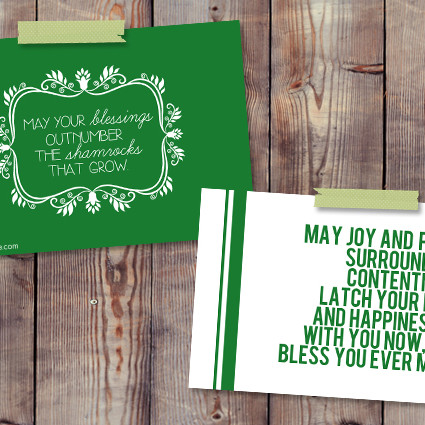 Lovely Irish Blessing Printables for St. Patrick's Day at liveluaghrowe.com