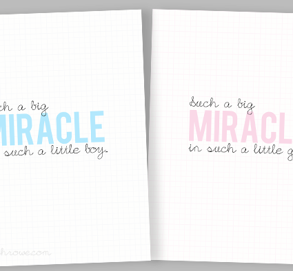 Such a big MIRACLE baby printables with livelaughrowe.com