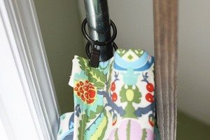 DIY Window Treatment for Sliding Glass Doors for less! These lined curtains are lovely and hung with curtain clips... tutorial at www.livelaughrowe.com