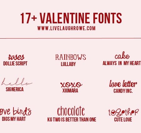 17+ Free Valentine Fonts