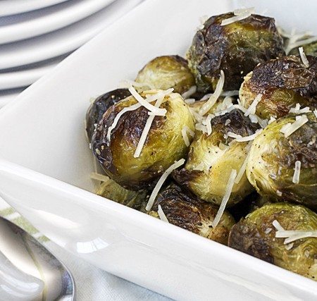 Roasted vegetables are the best! A perfectly healthy side dish, Roasted Brussel Sprouts. Recipe at www.livelaughrowe.com #roastedvegetable