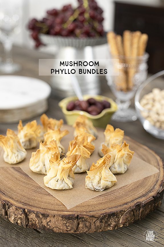 Mushroom Phyllo Bundles | live laugh rowe
