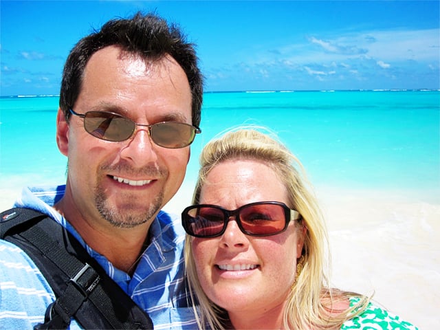 Steve and Kelly on beach in Anguilla