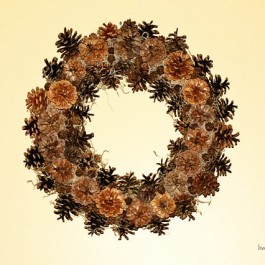 DIY Pinecone Wreath. livelaughrowe.com #wreath