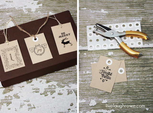 Printable Christmas Gift Tags with LiveLaughRowe.com #printable #gifttags