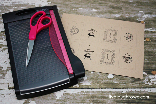 Printable Christmas Tags with Live Laugh Rowe