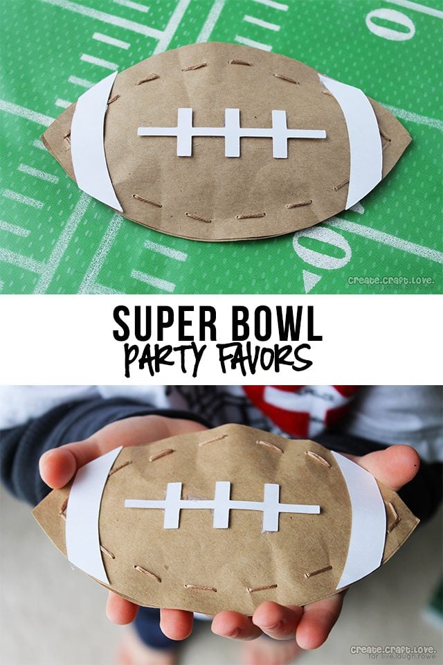 Super Bowl Party Favors by Create Craft Love for LiveLaughRowe.com 
