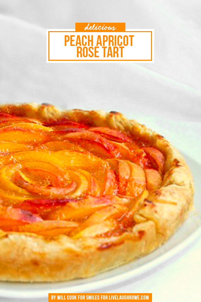 Peach Apricot Rose Tart