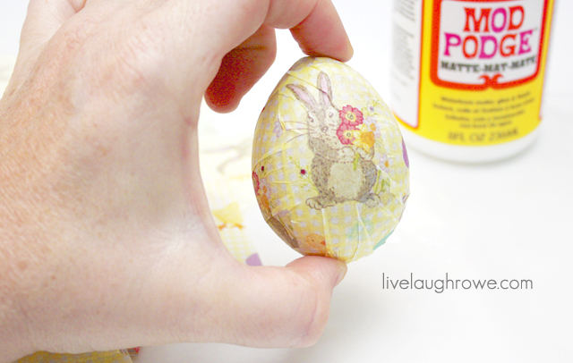 paper mache egg