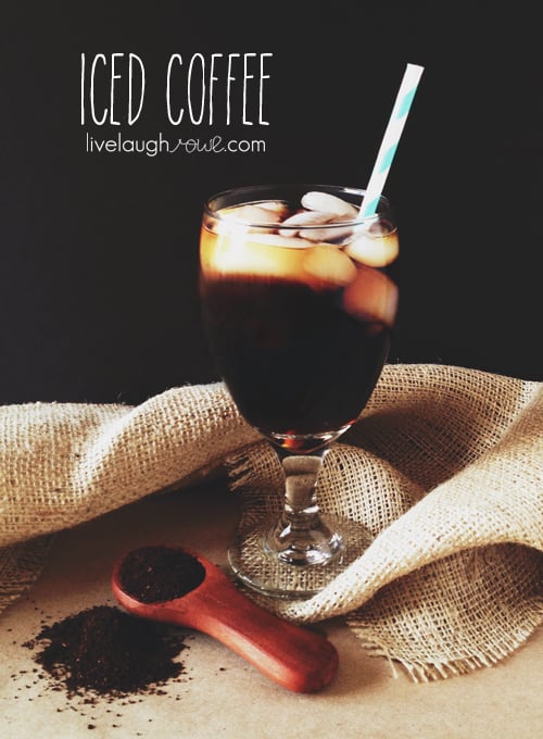 Iced Coffee with livelaughrowe.com
