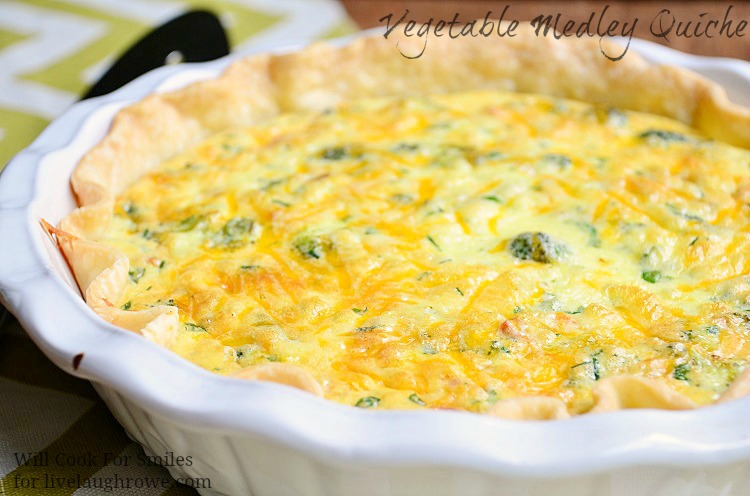 Vegetable Medley Quiche - Live Laugh Rowe