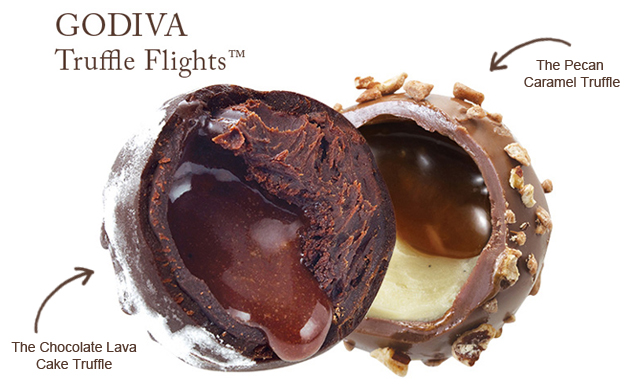 Godiva Truffle Flights.  Learn more with livelaughrowe.com #truffletakeoff