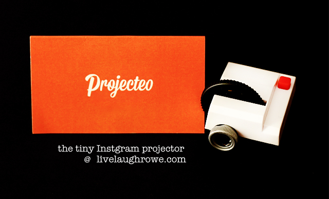 Projecteo. The tiny Instgram projector with livelaughrowe.com