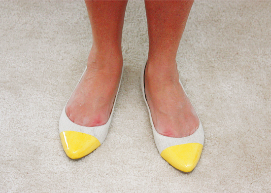 Yellow Tipped  Nine West Shoes