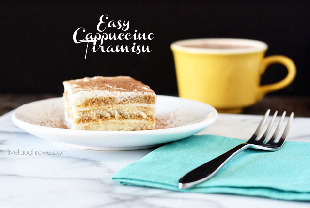 Delicious and Easy Cappuccino Tiramisu with livelaughrowe.com #CupOfKaffe #cbias #shop