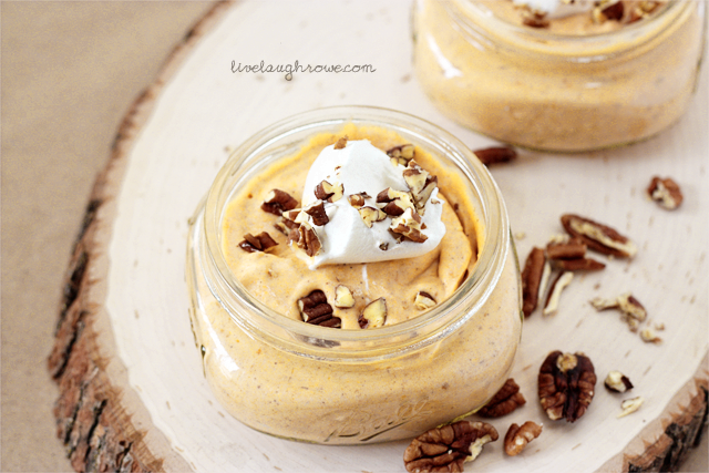 Mouthwatering Pumpkin Whip dessert recipe with livelaughrowe.com