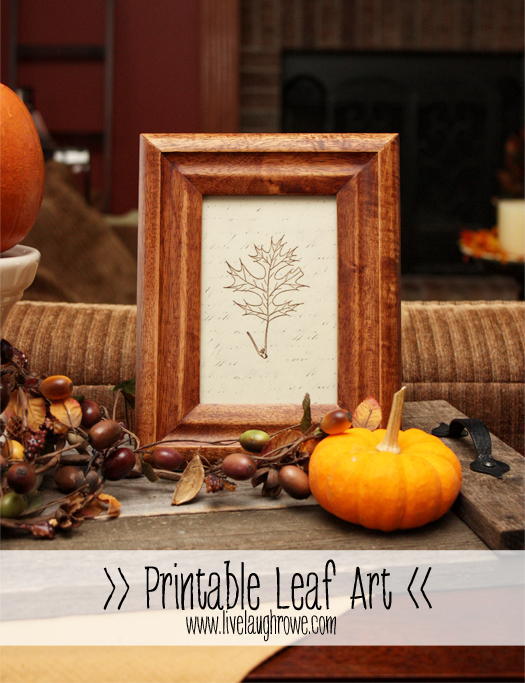 Printable Leaf Art with livelaughrowe.com