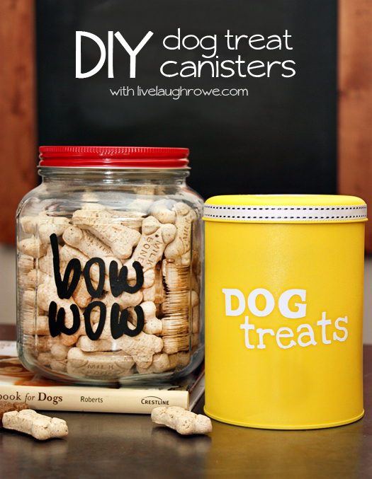 A few fun ways to store dog treats on a budget with livelaughrowe.com