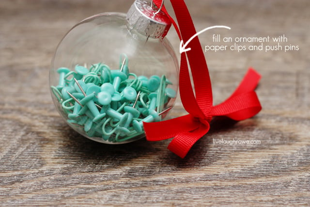 An ornament for Office Supply Lovers!! livelaughrowe.com