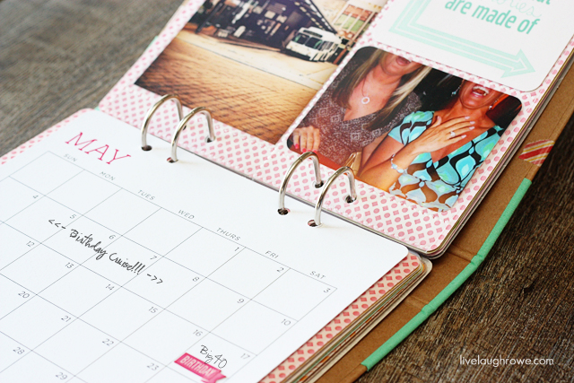 Birthday Month with Michaels Recollections Calendar Kit at livelaughrowe.com