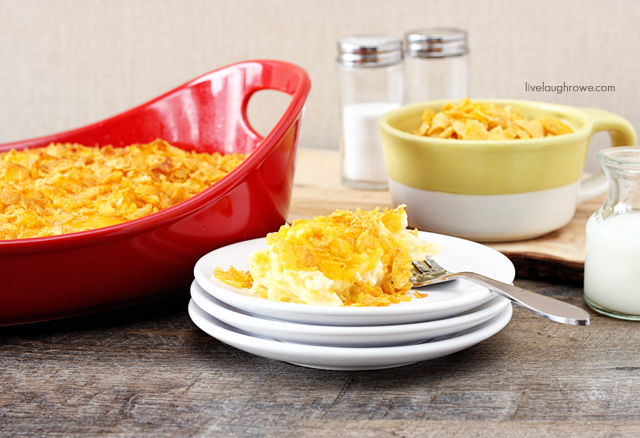 Creamy Hash Brown Casserole with livelaughrowe.com