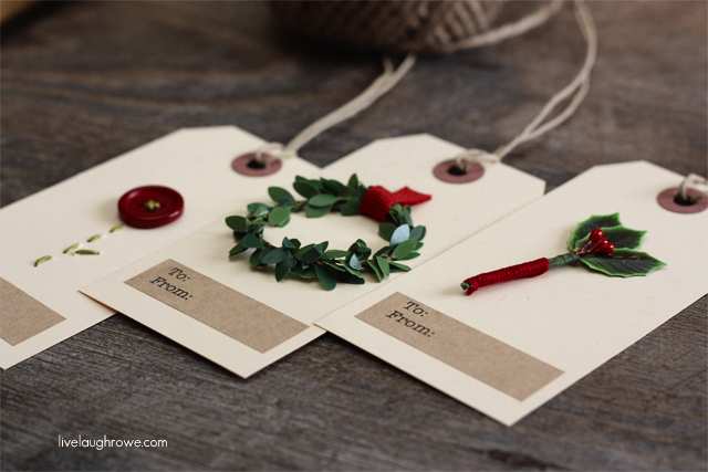 How to Make Handmade Christmas Gift Tags