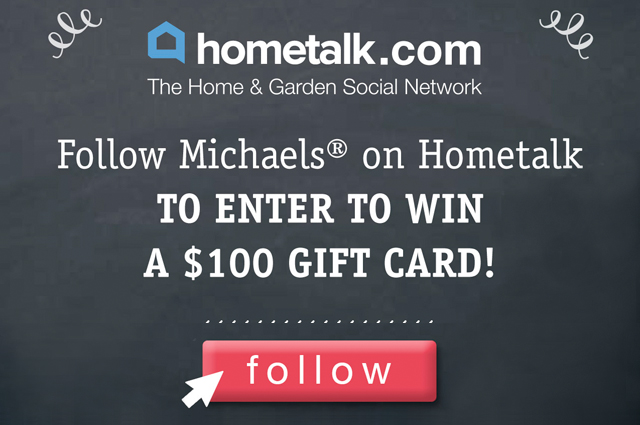 Hometalk and Michaels Pinterst Party #Giveaway
