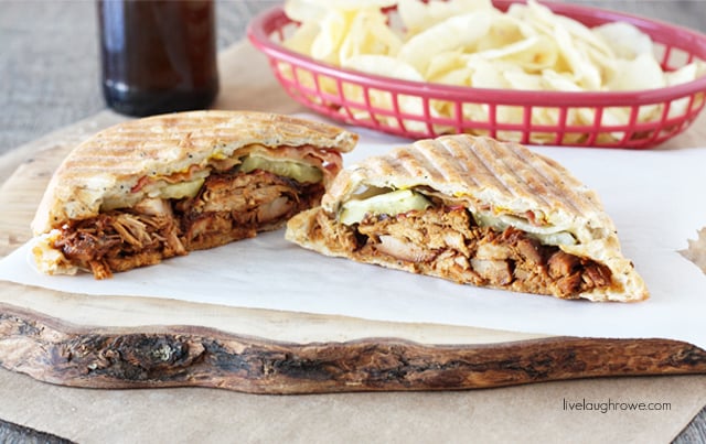 Flavorful and mouthwatering Hawaiian Pulled Pork Panini with livelaughrowe.com