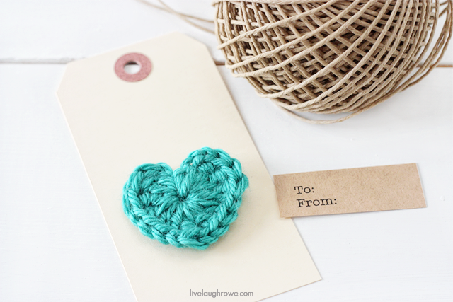 Crochet Heart Gift Tags. Simple Craft. - Live Laugh Rowe