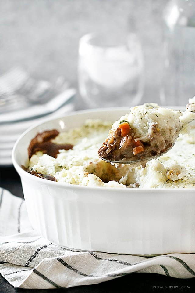 Easy Shepherd's Pie in Casserole Dish