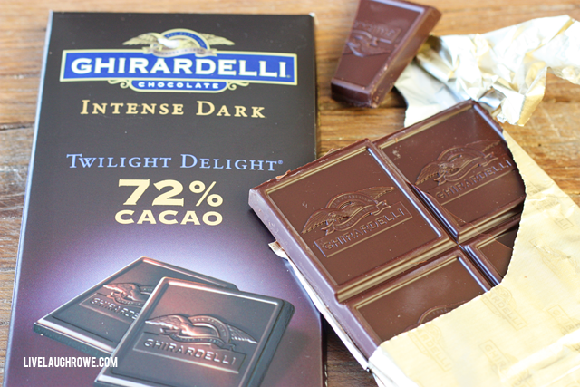 Guilt Pleasures and Perfect Pairing with Ghirardelli Intense Dark Chocolate