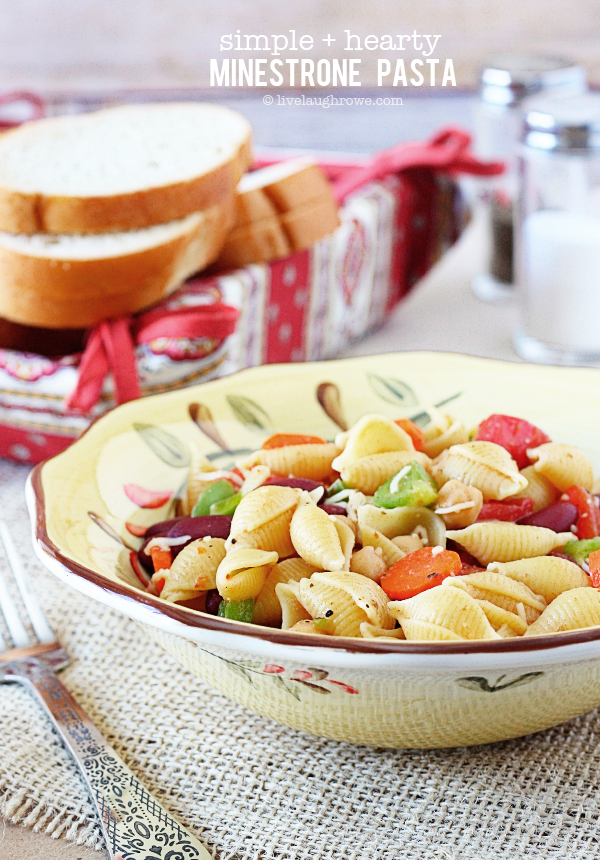 Simple and Hearty Minestrone Pasta