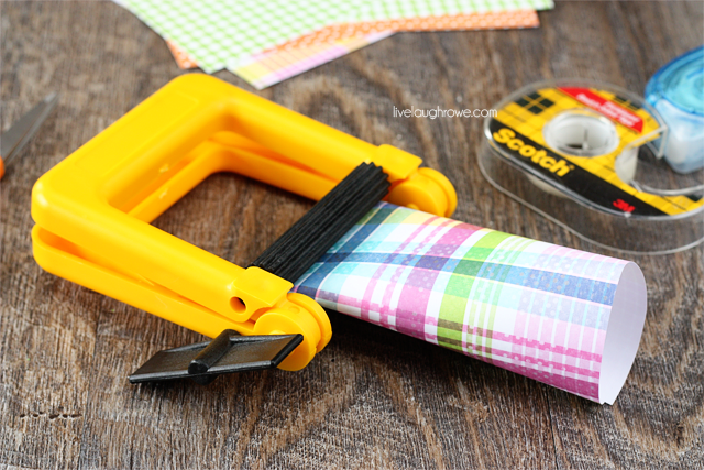 use a paper crimper for a finished look