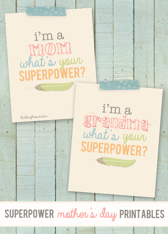 Superpower Mothers Day Printable