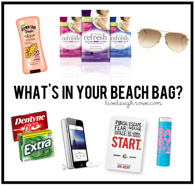 Whats in your beach bag? Sharing a few of my favorite beach bag essentials.