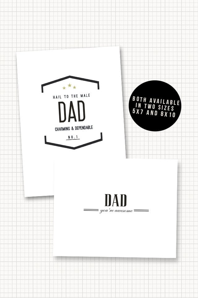 Free AWESOME Father's Day Printables with livelaughrowe.com