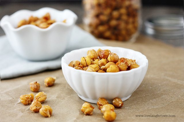 Roasted Garlic Parmesan Chickpeas