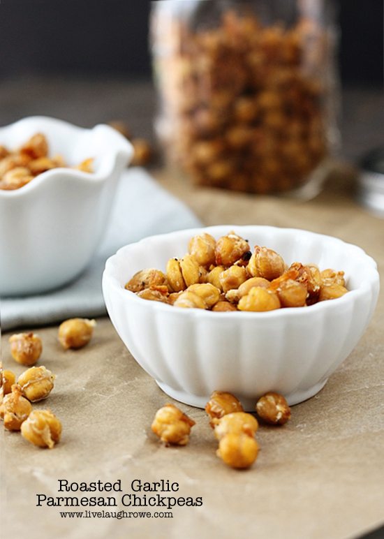 Roasted Garlic Parmesan Chickpeas