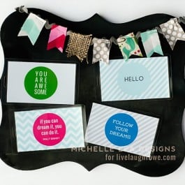 Super fun DIY Lunch Box and Backpack tags! Print and assemble, then attach. Easy breezy!