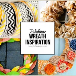 Wreath Inspiration features -- fall, autumn and Halloween.