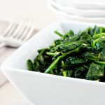 Delicious and healthy side dish. Garlic Sautéed Spinach with livelaughrowe.com
