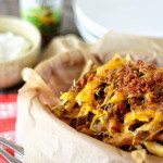 The Best Homemade Cheese Fries. My husband loves cheese fries and has perfected them. Are you ready? Recipe at livelaughrowe.com. #cheesefries
