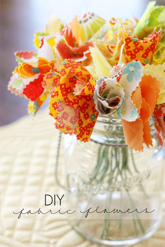 Easy Fabric Flowers Tutorial