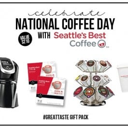 National Coffee Day Celebration with Seattle's Best. A fabulous #giveaway hosted at livelaughrowe.com