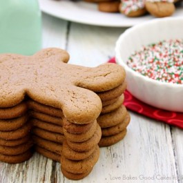 These Chocolate Gingerbread Man Cookies have just a hint of chocolate with plenty of gingery spice. They are perfect for holiday cookie trays or for gift giving!